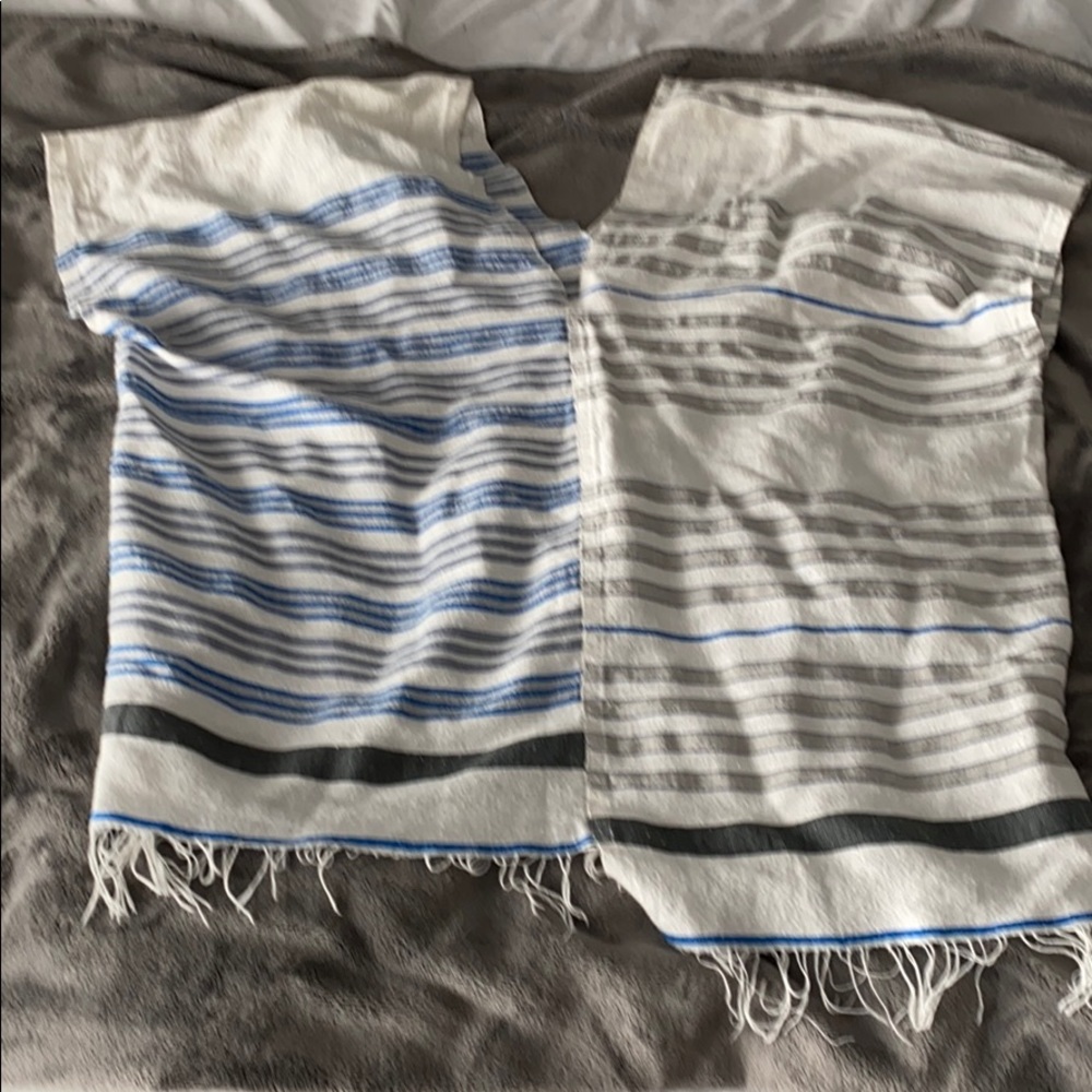 Blue and Gray Lem Lem shirt Medium